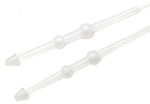 1000pcs 3 Inch 8CM White Snap Lock Pins Security Loop Price Tag Fastener Plastic Tag Ties for Craft Shows