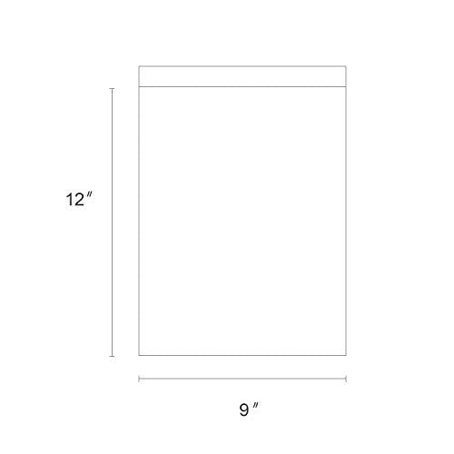Metronic Small Poly Mailers 9x12 100pc Self Seal Shipping Bags for Clothing - color: White, size: 9x12 100PC