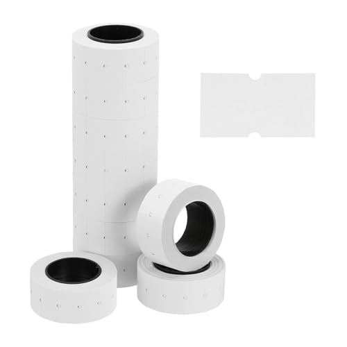 PATIKIL Pricing Labels Price Gun Labels Self-Adhesive 10 Rolls 5000pcs - color: White