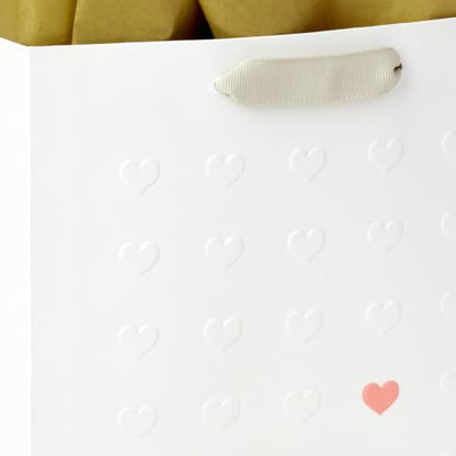 Hallmark Signature Studio 7" Medium Gift Bag with Tissue Paper (Hearts) - style: Embossed Hearts