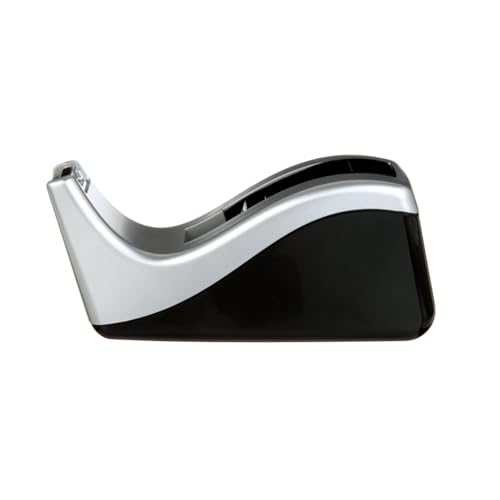 Scotch Desktop Tape Dispenser, Silvertech Two-Tone (C60-ST) (Pack of 12) - size: 1 Count (Pack of 12)