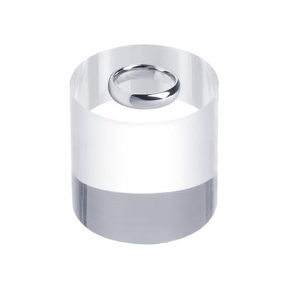 uxcell Acrylic Cylinder Display Blocks, 40 x 40 mm/1.6" x 1.6" Clear Jewelry Display Base Polished Cube Riser Stand Display Holder Base for Bracelet Ring Jewelry Cosmetics Crafts - size: 40 x 40mm