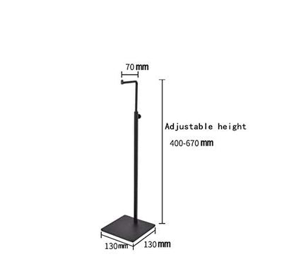 2 Pack Metal Handbag Rack Hanging Clutch Bag Holder Display stand Adjustable Height Retail Countertop Free Standing Display Stands with Single Hook For Bags,Purses,Wig (black)