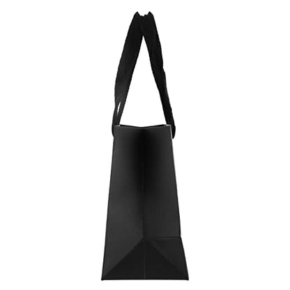 25pcs Small Black Gift Bags with Handles,Party Favor Gift Bags - color: Black