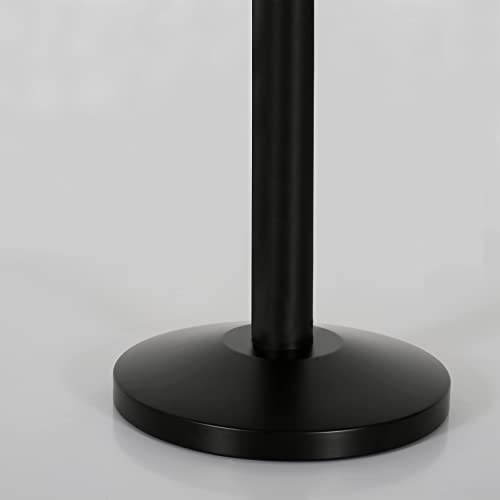 M&T Displays Crowd Control Stanchion Barriers Queue Post 37-inch High Safety Barrier Stands Line Dividers Retractable Belt 9.85'/118" Heavy Base Floor Standing (2-Pack) (Black-Blue) - color: Black-Blue