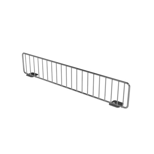 Retail Gondola Silver Wire Shelf Dividers, 13D 6H 50 Pack - size: 50 Pack