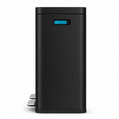 Home Zone Living 16 Gallon Kitchen Trash Can with Dual Compartments - color: Black, size: 16 Gallon