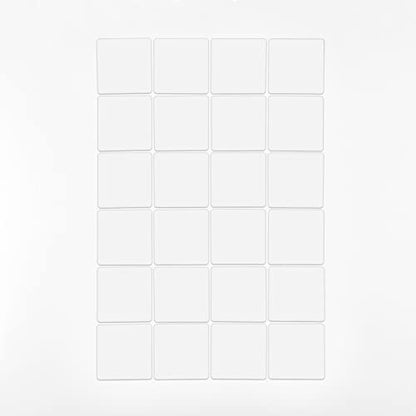 Dry Erase Magnets, 24 Pack 4x4 in, Magnetic Notes for Whiteboard and Fridge - color: White