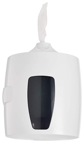Gym Equipment Wipe Dispenser for Fitness Facilities & Commercial Use | Wall Mount or Floor Stand Compatible Wipe Holder, Fits Most Refill Rolls | Easy to Use, Lockable, No Touch Sanitizing Dispenser