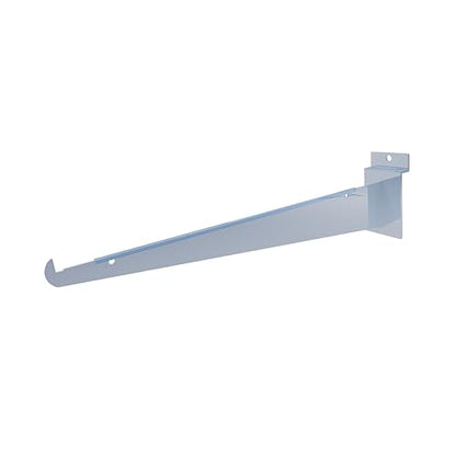 24 Pack 12'' Metal Slatwall Shelf Brackets with Lip Chrome - color: Chrome, size: 12 Inch