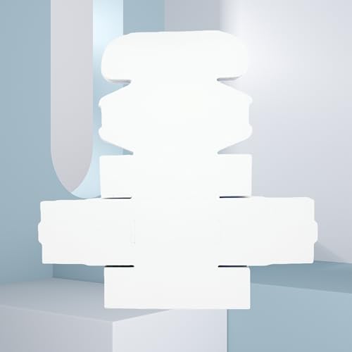 4x3x2 Inches 50 Pack White Corrugated Cardboard Shipping Boxes - size: 4x3x2 inch 50 Pack