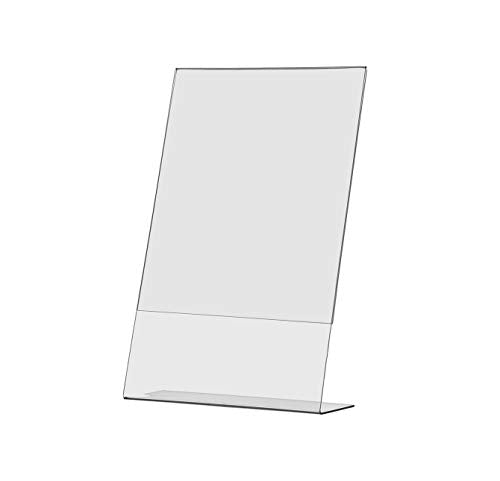 Marketing Holders 6 Sign Holder 8.5 x 14 Inch Table Tent Legal Size Side Loading Display Stand for Printed Paper Signs Plastic Literature Photo Display at Medical Offices or Restaurants and Bars - size: 8.5"w x 14"h