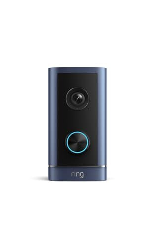 Ring Wired Doorbell 4K Elite (newest model), Native Power over Ethernet, Retinal 4K with wide-angle video, Remote Gate Access, 10x Enhanced Zoom, and Night Vision, Polished Navy - color: Polished Night Navy