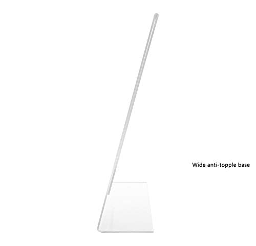 Marketing Holders 6 Sign Holder 8.5 x 14 Inch Table Tent Legal Size Side Loading Display Stand for Printed Paper Signs Plastic Literature Photo Display at Medical Offices or Restaurants and Bars - size: 8.5"w x 14"h