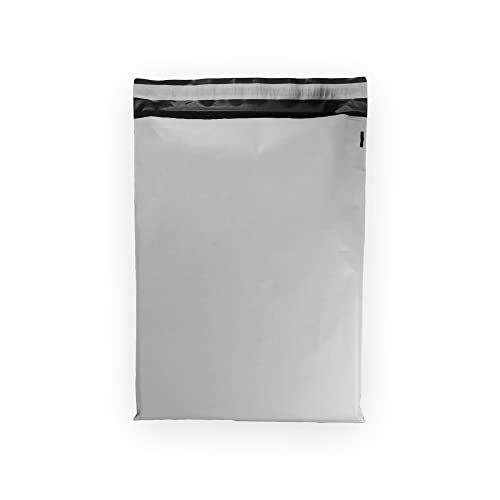 10 EcoSwift 12 x 16 White Large Poly Mailer Size #5 Self Sealing Envelopes Plastic Shipping Mailing Bags 12x16 1.7 mil - size: 12x16