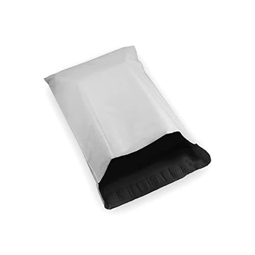 50 EcoSwift 12 x 16 White Poly Mailers Size #5 Self Sealing Bulk Packaging Materials Shipping Supplies Envelopes Bags 12 inches by 16 inches - size: 12x16