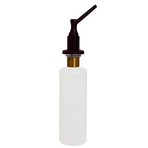 Westbrass R217-12 Kitchen Sink Deck Mount Liquid Soap/Hand Sanitizer Dispenser with Refillable 12 oz Bottle, Oil Rubbed Bronze - color: Oil Rubbed Bronze