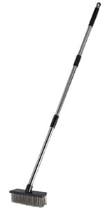Long Handle 4 Section Stainless Steel Pole Heavy-Duty Push Broom Brush Pole Replacement (4 Section Poles-25mm) - color: 4 Section Stainless Steel Poles-25mm
