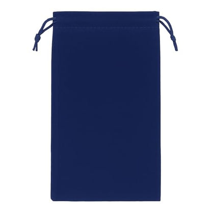 Mandala Crafts 8x17 Navy Blue Velvet Drawstring Bags for Shoe Dusting Bags - color: Navy Blue 8X17 Inches, size: 1 Count (Pack of 10)