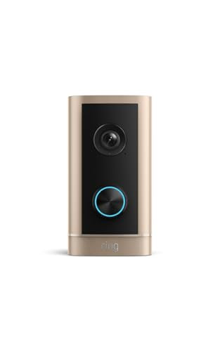 Ring Wired Doorbell 4K Elite (newest model), Native Power over Ethernet, Retinal 4K with wide-angle video, Remote Gate Access, 10x Enhanced Zoom, and Night Vision, Polished Sandstone - color: Polished Sandstone
