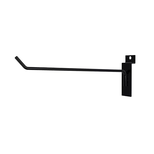 Slatwall Panel Hooks, Black, 8'', 25PCS Slat Wall Tool Hanger - color: Black, size: 8 Inch