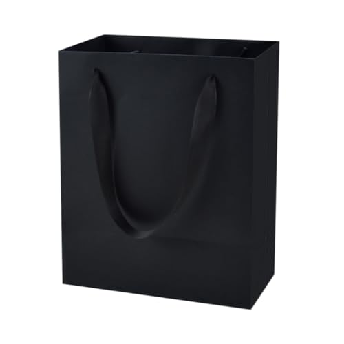 Aosric Black Gift Bags with Tissue Paper, 30 Pack, 8x5x10 Inch - color: Black