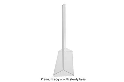 Marketing Holders Acrylic Sign Holder for 11" x 8.5" Horizontal Literature Clear Top Load Double Sided Advertisement Display for Countertops in Retail Stores Hotels Offices and Restaurants - size: 8"W x 2"H Bottom Load