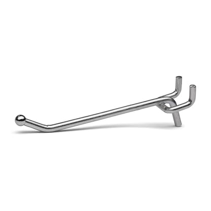 Presa Heavy Duty Metal Peg Board Shelving Hooks, 4-Inch, 50-Pack - color: Chrome, size: 4 Inch