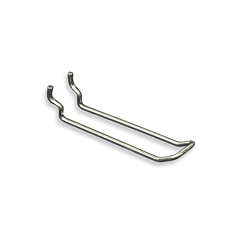 Azar 701140 Safety Metal 4-Inch Loop Hook, 50-Piece Set - size: 4 in.