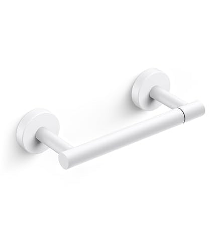 FORIOUS Commercial Toilet Paper Holder Wall Mount Bathroom Tissue Holder - color: White