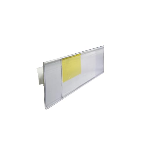Adhesive Back Price Tag Strip UPC Holder | 48"L | 50 Pack | White - color: White