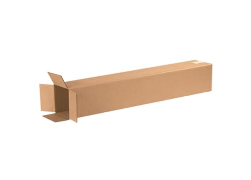 Secure Seal - 6x6x36 Pack of 100 Corrugated Cardboard Packing Shipping Mailing Moving Carton Boxes - color: 100 Pack, size: 6x6x36