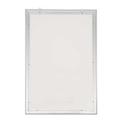 AngelcityCC 27 x 40 Inch LED Movie Poster Frame Home Theater Wall Mounted Advertising Picture Frame Display Led Light Box Sign Advertising Display - color: Silver, size: 27 x 40 Inch