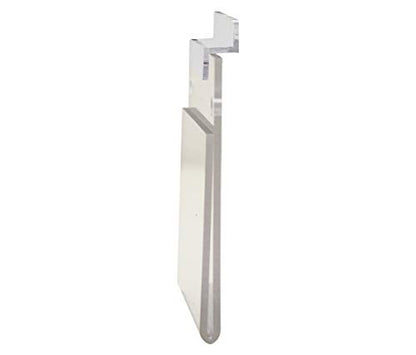 Slatwall Sign Holder for 3.5" x 2" Horizontal Product Labels Business Cards or Stickers Clear Acrylic for Retail Stores Supermarkets and Pharmacies by Marketing Holders