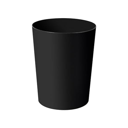 Soddeph 2.5 Gallon Trash Can,Plastic Garbage Recycling Bin,Waste Trash Bin,Round Container Bin Wastebasket forOffice,Home,Bathroom,Kitchen (Black, 1 Pack) - color: Black