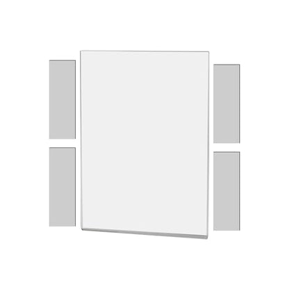 6 Pack Metal Mount Sign Holder 5" x 7" with Magnets for Sale Information and Product Details in Malls and Shopping Centers Clear Acrylic by Marketing Holders - size: 5"W x 7"H