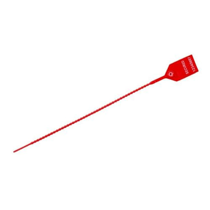 Beaded Pull Tight Security Seals - Adjustable, UV Resistant, High-Density Polyethylene Seals for Secure Locking - 15" Length, 1000-Pack, Red - color: Red, size: 15" (1000 Pack)
