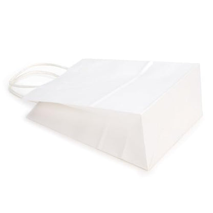 ClearBags Paper Merchandise Handle Bags (White, 5 1/2 x 3 1/8 x 8 7/16) - color: White, size: 5 1/2 x 3 1/8 x 8 7/16