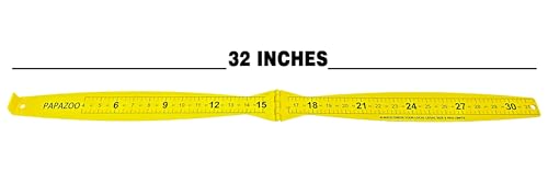 Fish Measuring Board - 32in Folding Fishing Ruler Lightweight Bump Board - Easy to Read and Portable Crab & Fish Measure Device, Fish Ruler for Boat, Kayak, Yellow - size: 32" Imperial Scale