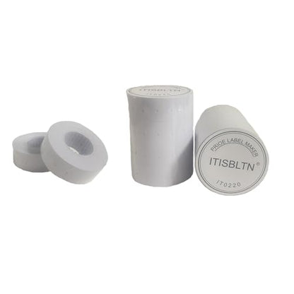 10,000pcs White Blank Price Labels Fits MX-5500 Pricing Gun - style: 10 Rolls (Each roll 1000pads)