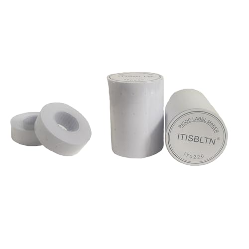 10,000pcs White Blank Price Labels Fits MX-5500 Pricing Gun - style: 10 Rolls (Each roll 1000pads)