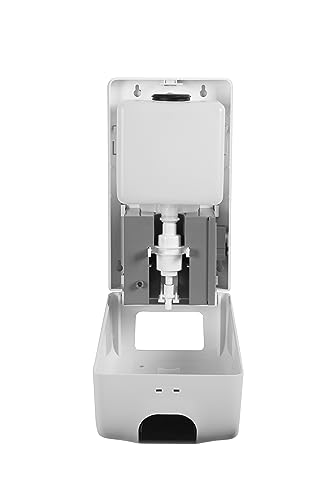 Automatic Touchless Soap and Hand Sanitizer Dispenser 1200ml Wall Mount with Drip Tray - Commercial Industrial Liquid or Gel Hands Free Motion Sensor ADA Compliant
