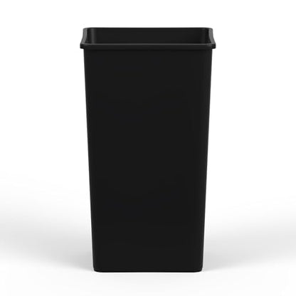 50 Gallon Black Square Commercial Trash Garbage Can | Outdoor Office Restaurant School Kitchen - color: Black, size: 50 Gallon, style: Trash Can