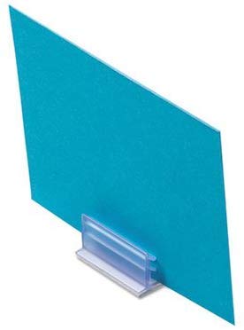 50 Pack 1"W x .5"D Price Tag Photo Holder Price Tag Grips with Adhesive by Marketing Holders
