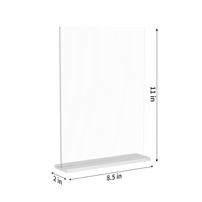 Acrylic Sign Holder, 6 Pack 8.5x11 - size: 6 pack 8.5*11"