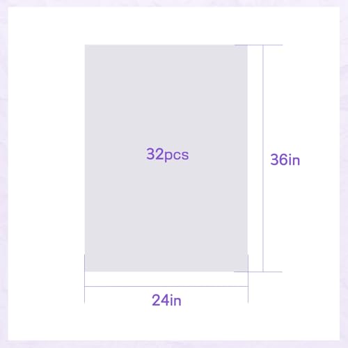 Simetufy 32 Sheets 24" x 36" White Tissue Paper for Gift Bags - color: white, size: 32 sheet (Pack of 1)