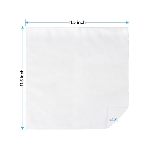 HOMEXCEL White Microfiber Cleaning Cloth, Microfiber Towels for Car,12 PK - color: White