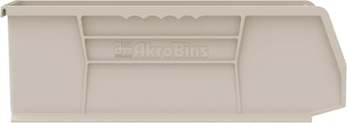 Akro-Mils 30234 AkroBins Plastic Storage Bins, 15"x5"x5", Clear, 12-Pack - color: Clear