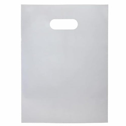 Plastic Merchandise Bags, 12" x 15", Silver, Pack of 500 - color: Silver, size: 12" X 15", PACK OF 500