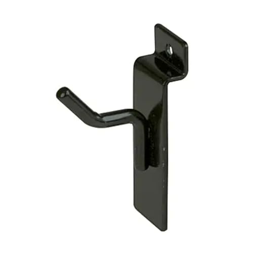 Econoco Slatwall Deluxe Hooks, 96 Pack, Black, 1in - color: Black, size: 1" Length